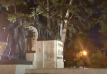 Paseo de Chapí, Villena, por la noche