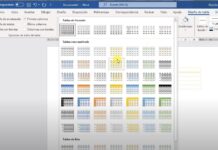 Auto formato de tablas en Word
