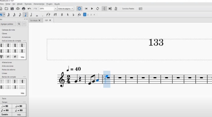 Musescore, edición musical